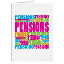 Pensions colorées cartes de vœux