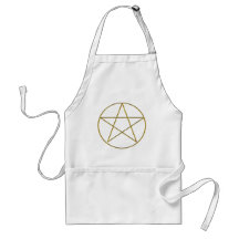 Pentagramme, d'or tabliers