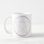 Pentagramme pourpre de gel mugs