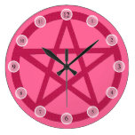 Pentagramme rose pendules
