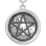 Pentagrammes : Noir Collier Personnalisé