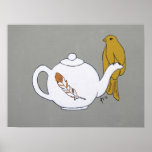 Perche de théière posters