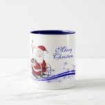 Père Noël et son Noël de Sleigh Tasse À Café
