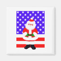 Père Noël Etats-Unis Aimant