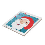 père Noël heureux Carreaux