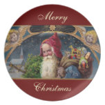 Père Noël vintage Assiette