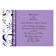 Perle lilas faire-parts