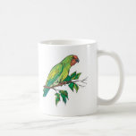 perroquet vert et jaune tasses
