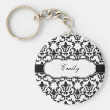 Personaliseer met Uw Damast Keychain van de Naam Sleutelhangers