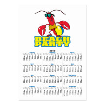 personnage de dessin animé mignon de homard de par cartes de visite personnelles
