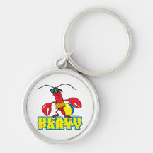 personnage de dessin animé mignon de homard de par porte-clé