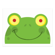 Personnage de dessin animé principal heureux de gr carte postale