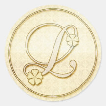 Personnalisé épousant des autocollants : Monogramm