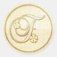 Personnalisé épousant des autocollants : Monogramm