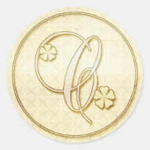 Personnalisé épousant des autocollants : Monogramm