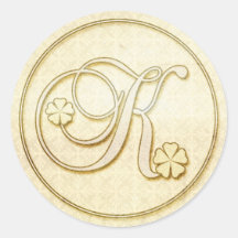 Personnalisé épousant des autocollants : Monogramm