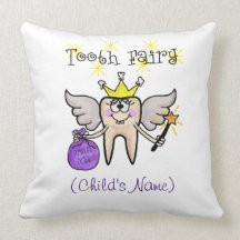 Personnaliser de coussin de fée   de dent avec le 