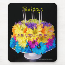 Personnaliser de Mousepad- de gâteau d'anniversair Tapis De Souris