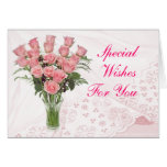 Personnaliser de roses et de dentelle toute occasi cartes