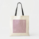 PERSONNALISEZ le papier 3 de flocon de neige - ros Sacs De Toile