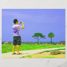 Persoon die pic st augustine nemen fullcolor folder