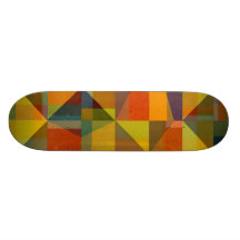Perspectives en collage de couleur skateboards personnalisés