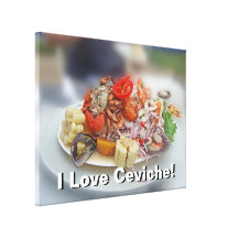 Peruviaanse Ceviche! Stretched Canvas Print