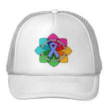 Pétales de sujets de conscience de cancer de l'int casquette de camionneur