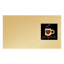 Petit carte pour notes de JavaPodz Cartes De Visite Personnelles