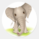 Petit éléphant autocollants