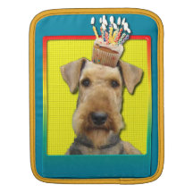 Petit gâteau d'anniversaire - Airedale Housses iPad