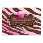 Petit gâteau de chocolat de certificat-prime de bo carte de visite