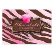 Petit gâteau de chocolat de certificat-prime de bo carte de visite
