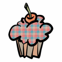 petit gâteau geeky de plaid photo en relief