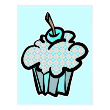 petit gâteau glacial de flocons de neige cartes postales