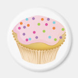 Petit gâteau rose magnets pour réfrigérateur