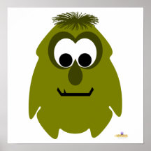 Petit jardin d'olive de monstre posters