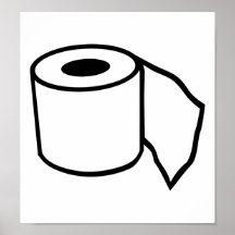 Petit pain de papier hygiénique posters