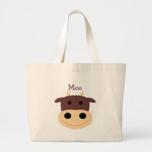 Petit sac brun mignon de vache