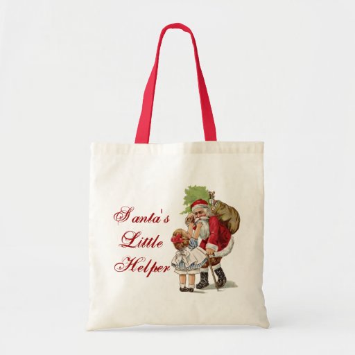 Petit sac de l'aide de Père Noël !  Sac de Childs