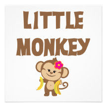 Petit singe (fille) faire-parts