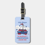 Petit voilier mignon étiquettes pour bagages