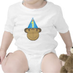 Petite chemise d'anniversaire de singe t-shirt