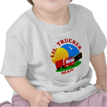Petite chemise d'homme de camionneur d'enfants t-shirts