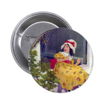 Petite comptine de Mlle Muffet Badge Avec Épingle