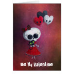 Petite Mlle Death Valentine Cartes De Vœux