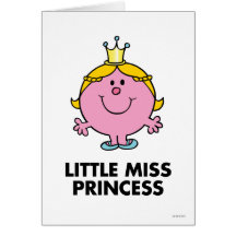 Petite Mlle princesse Classic Carte De Vœux