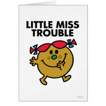 Petite Mlle Trouble Classic 2 Carte De Vœux