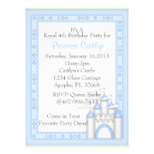 Petite princesse Castle Carton D'invitation