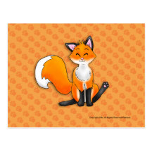 Petites cartes postales de renard